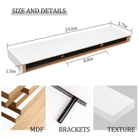 BAMEOS shelf used as living room wall display behind sofa