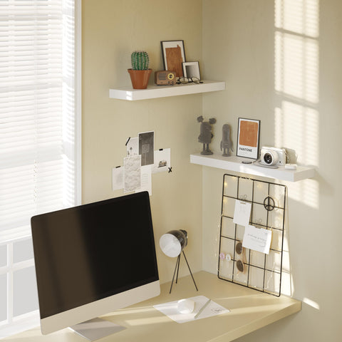 Study area with books neatly organized on BAMEOS shelf