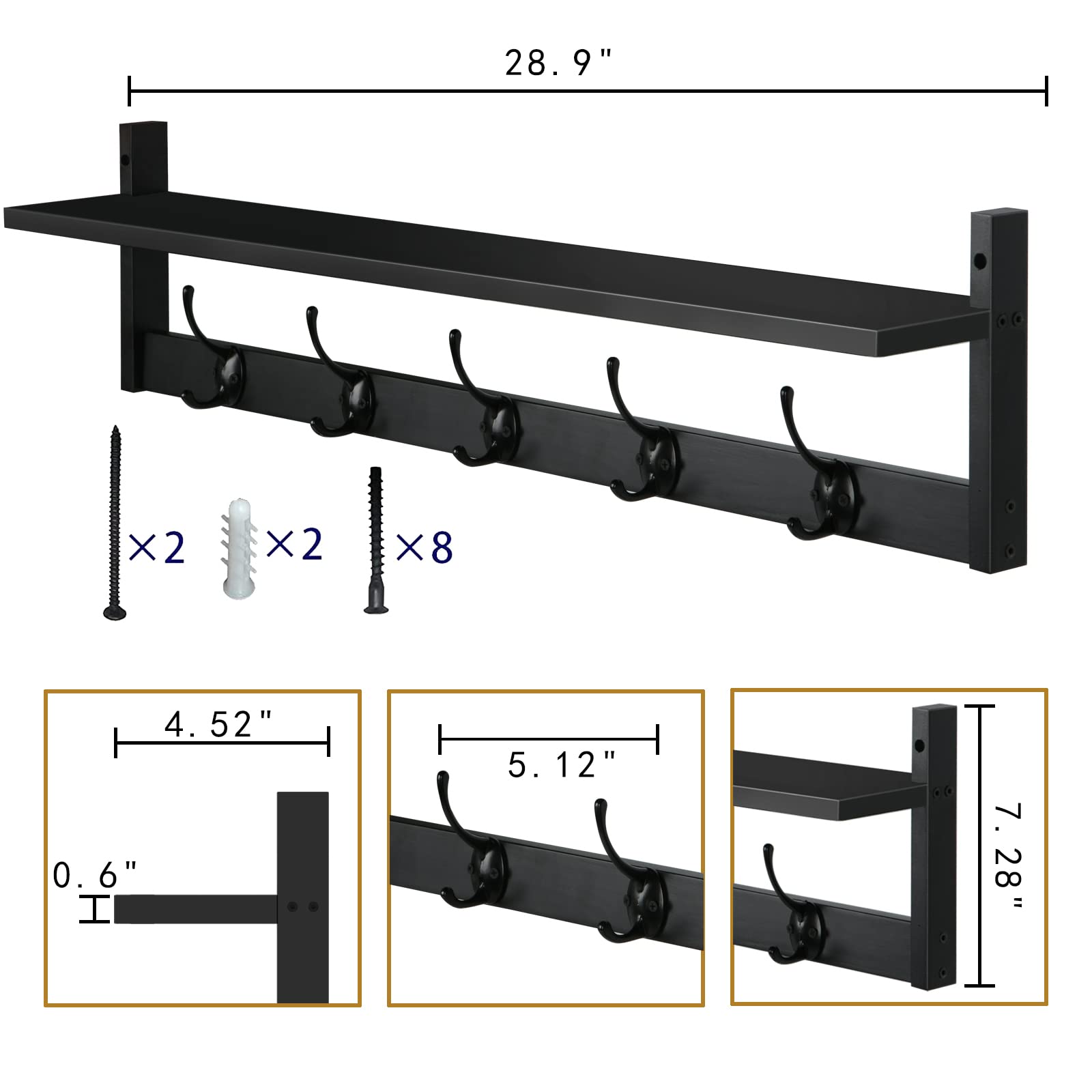 BAMEOS included hardware makes mounting quick and secure