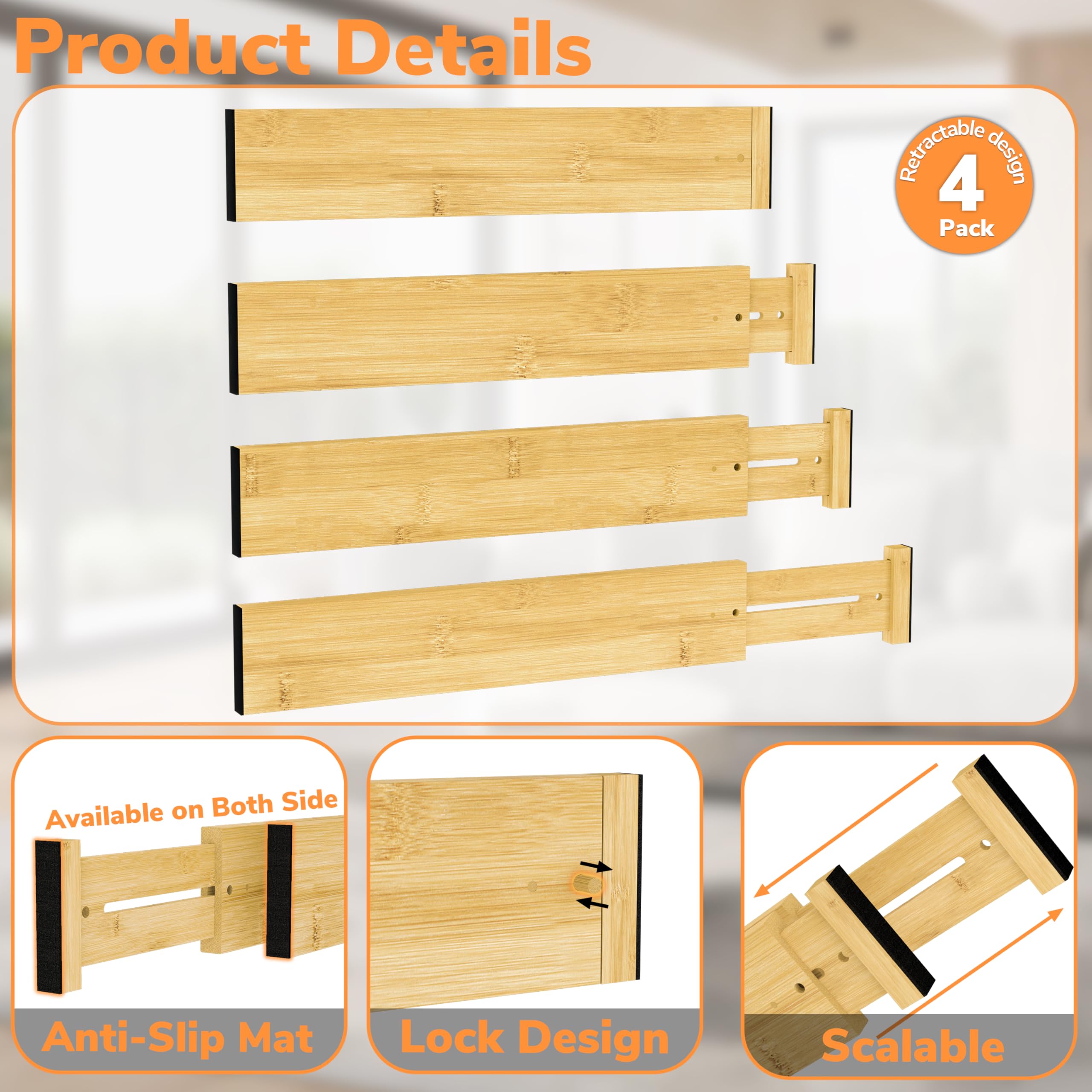 BAMEOS premium bamboo surface highlighting natural grain and smooth finish