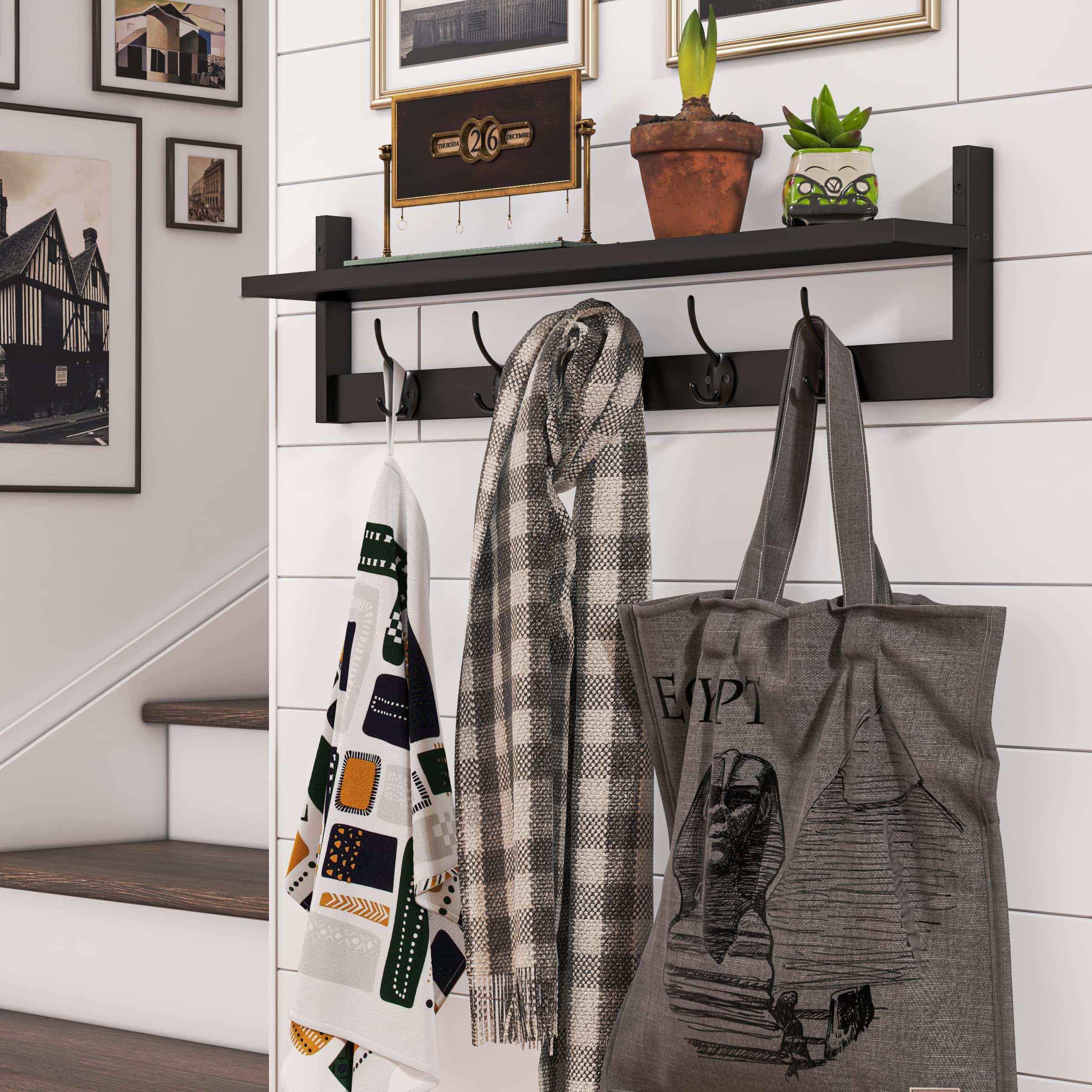 BAMEOS upper-shelf design adds extra storage without floor clutter