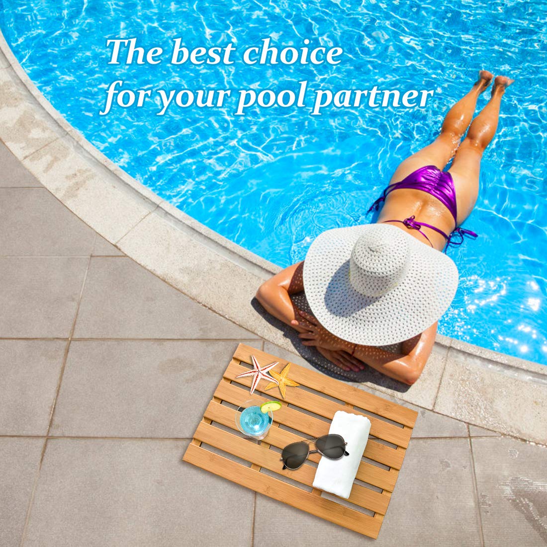 Bamfan bath mat for indoor outdoor use with easy maintenance.