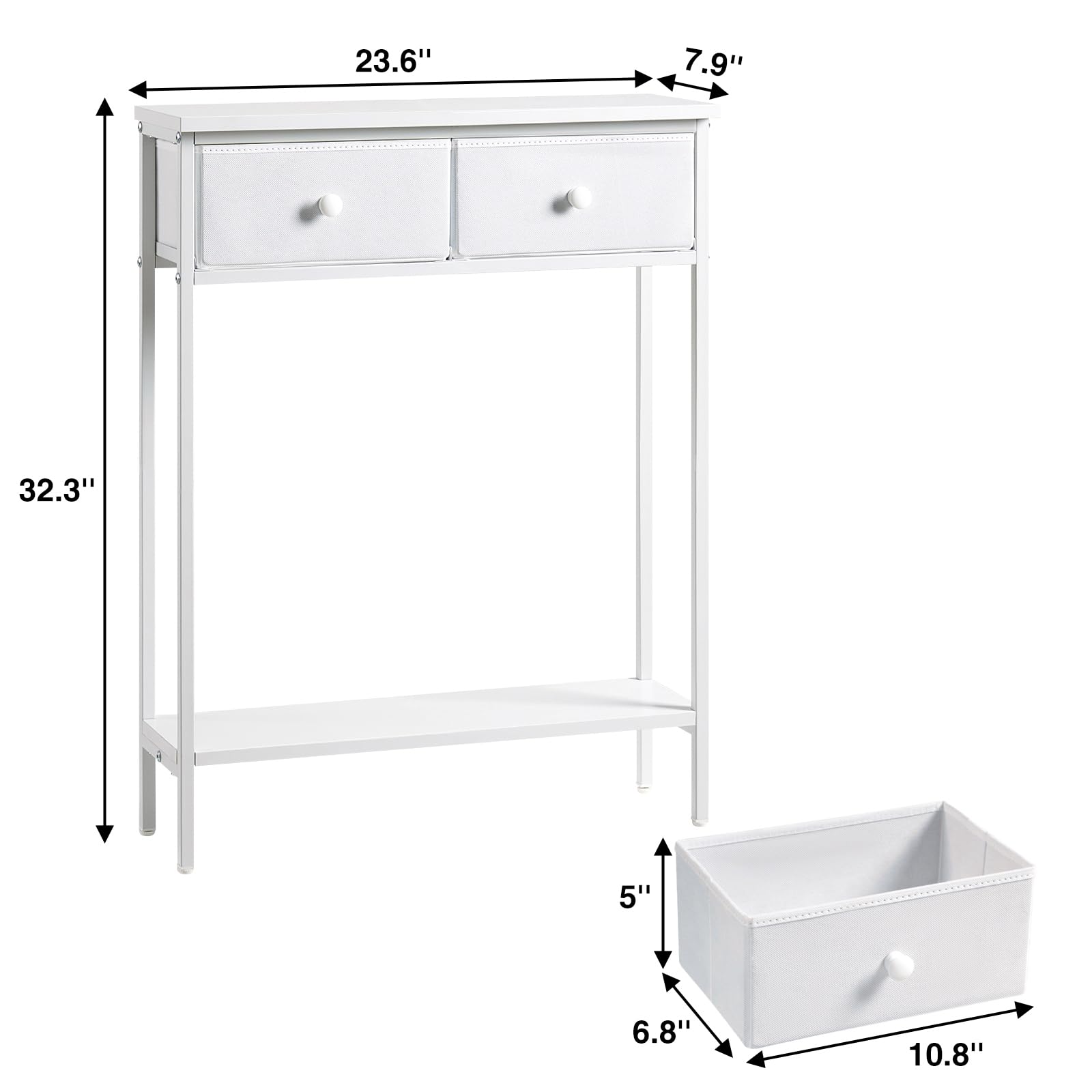 BAMGROW hallway console with plant display for compact spaces.