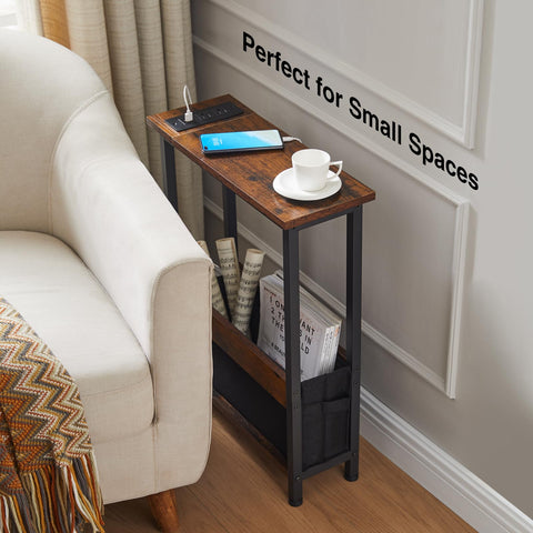 BAMGROW magazine rack keeps reading material neatly organized and accessible.