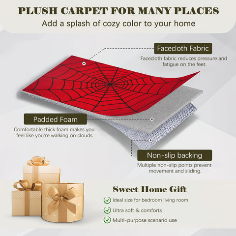 BAMOWEY farmhouse-style rug for living rooms and bedrooms elevates decor.