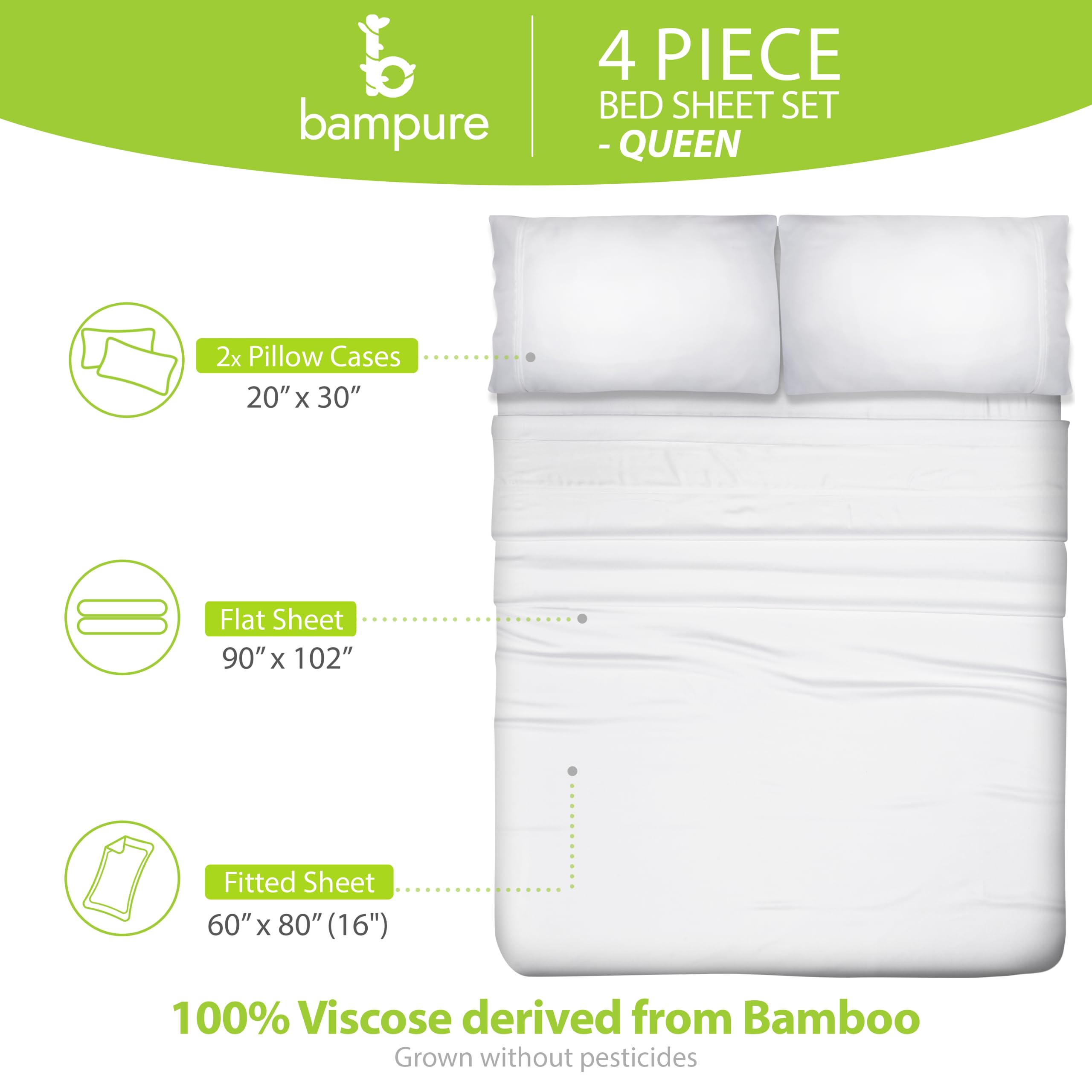 BAMPURE bamboo viscose weave offers silky-smooth hotel-quality finish