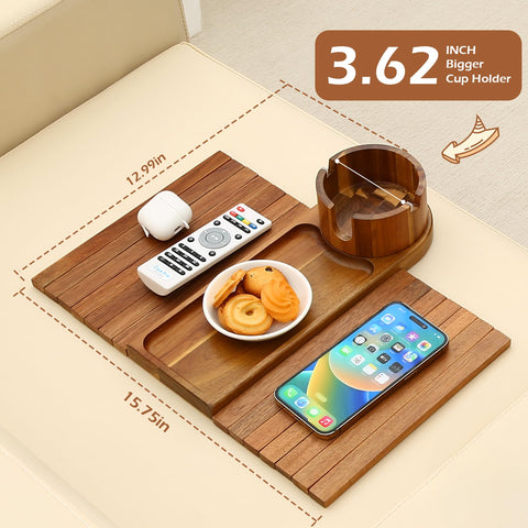 BAMTRAY acacia wood finish adds natural warmth to your living space.