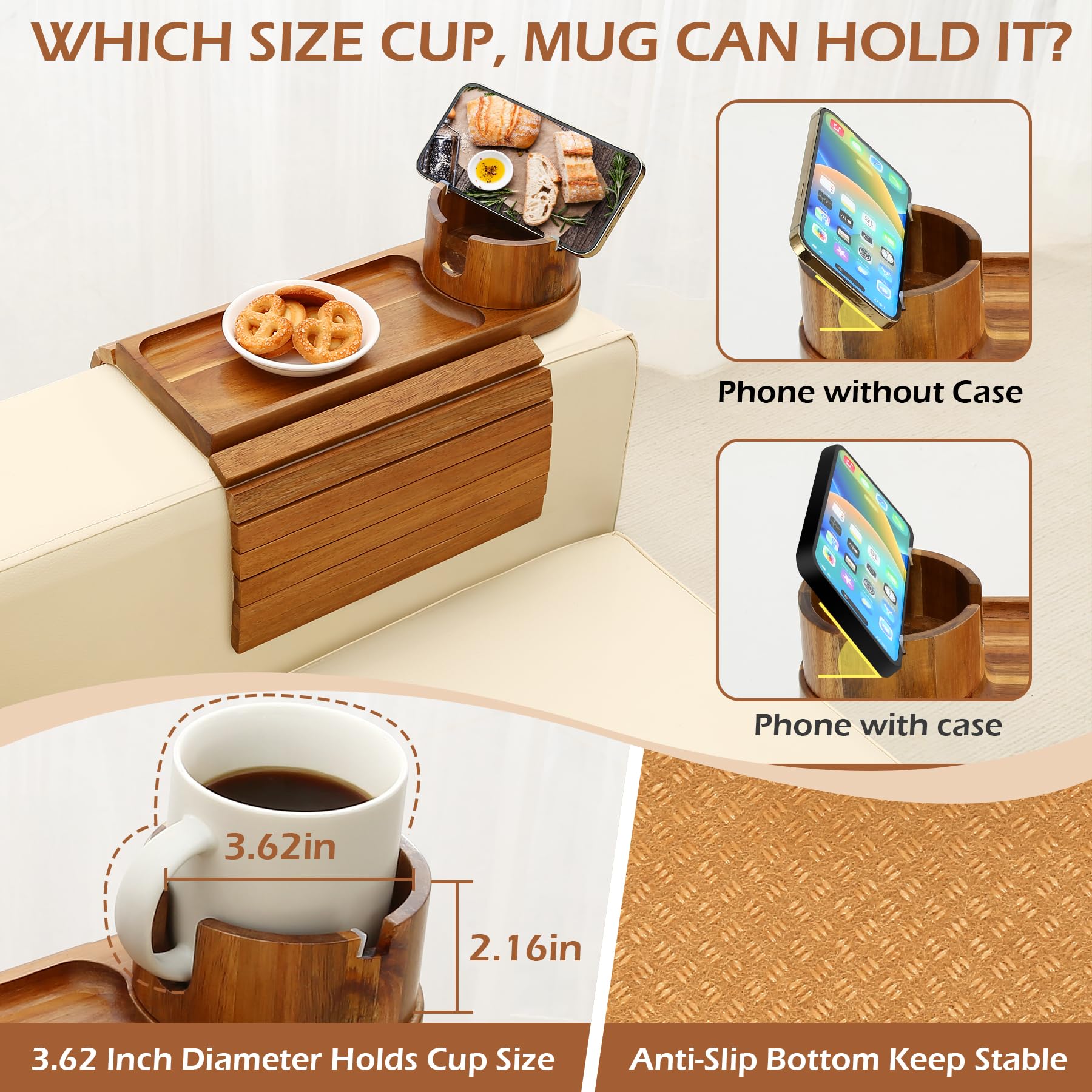 BAMTRAY foldable design saves space when not in use.