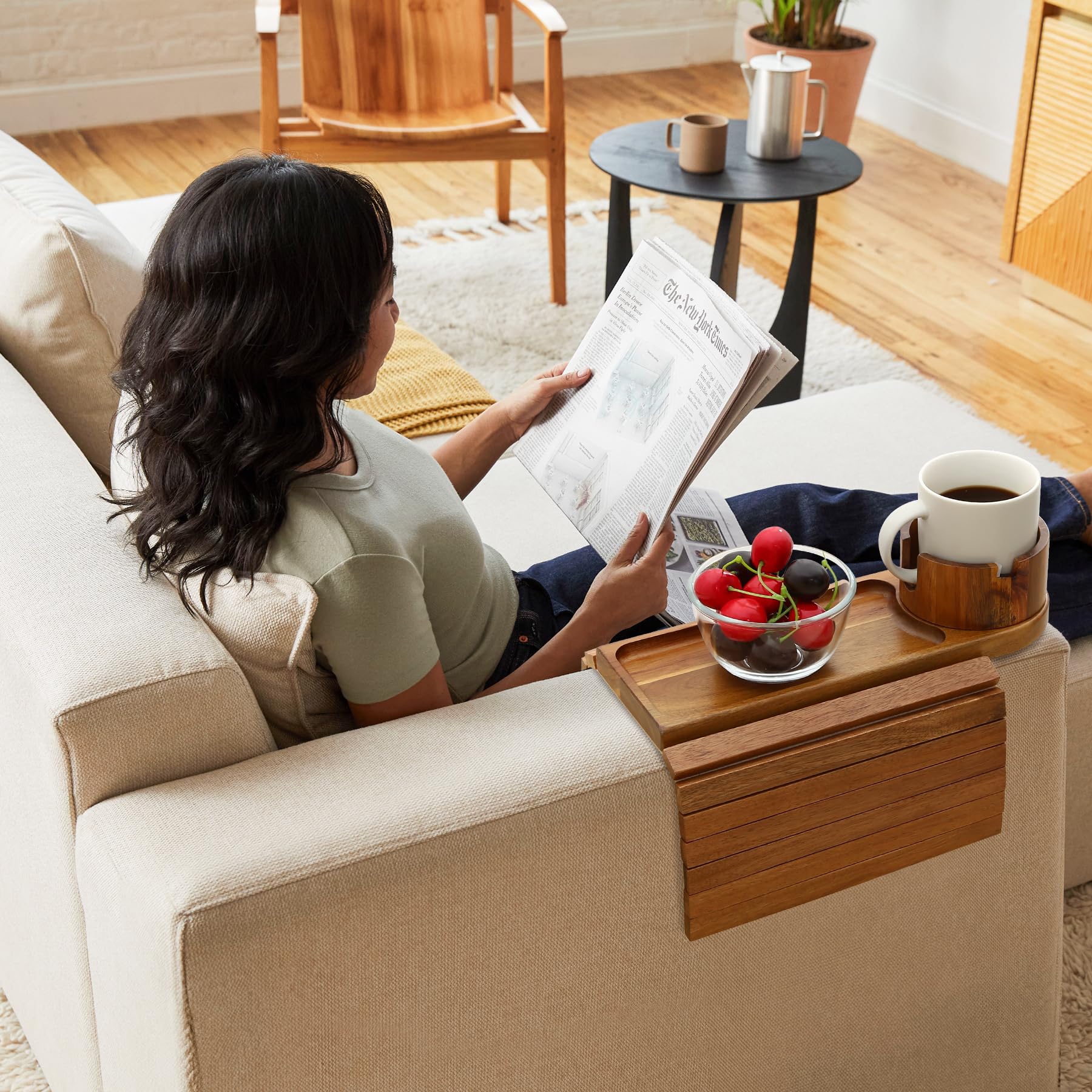 BAMTRAY gift-ready couch tray suitable for homes and holidays.