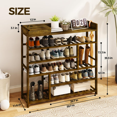 Bamworld bamboo rack top drawer open with keys and accessories