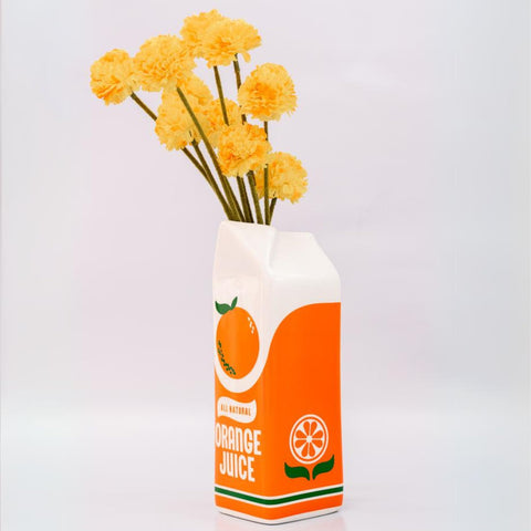 Ban.do coated ceramic vase for easy cleaning and durable display