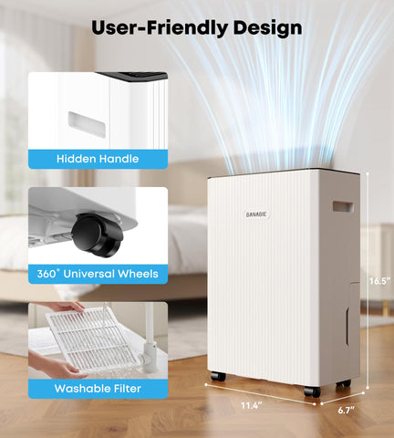 BANABIE dehumidifier in RV space illustrates portable moisture control on the go.