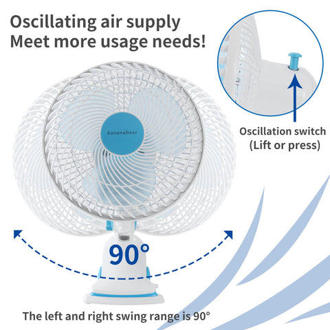 BananaDeer 3-speed fan offering customizable comfort