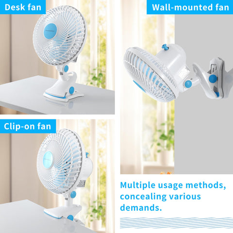 BananaDeer 5-foot cord fan with extended reach