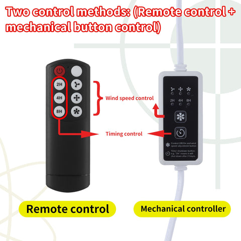 BananaDeer adjustable tilt head for precise airflow direction