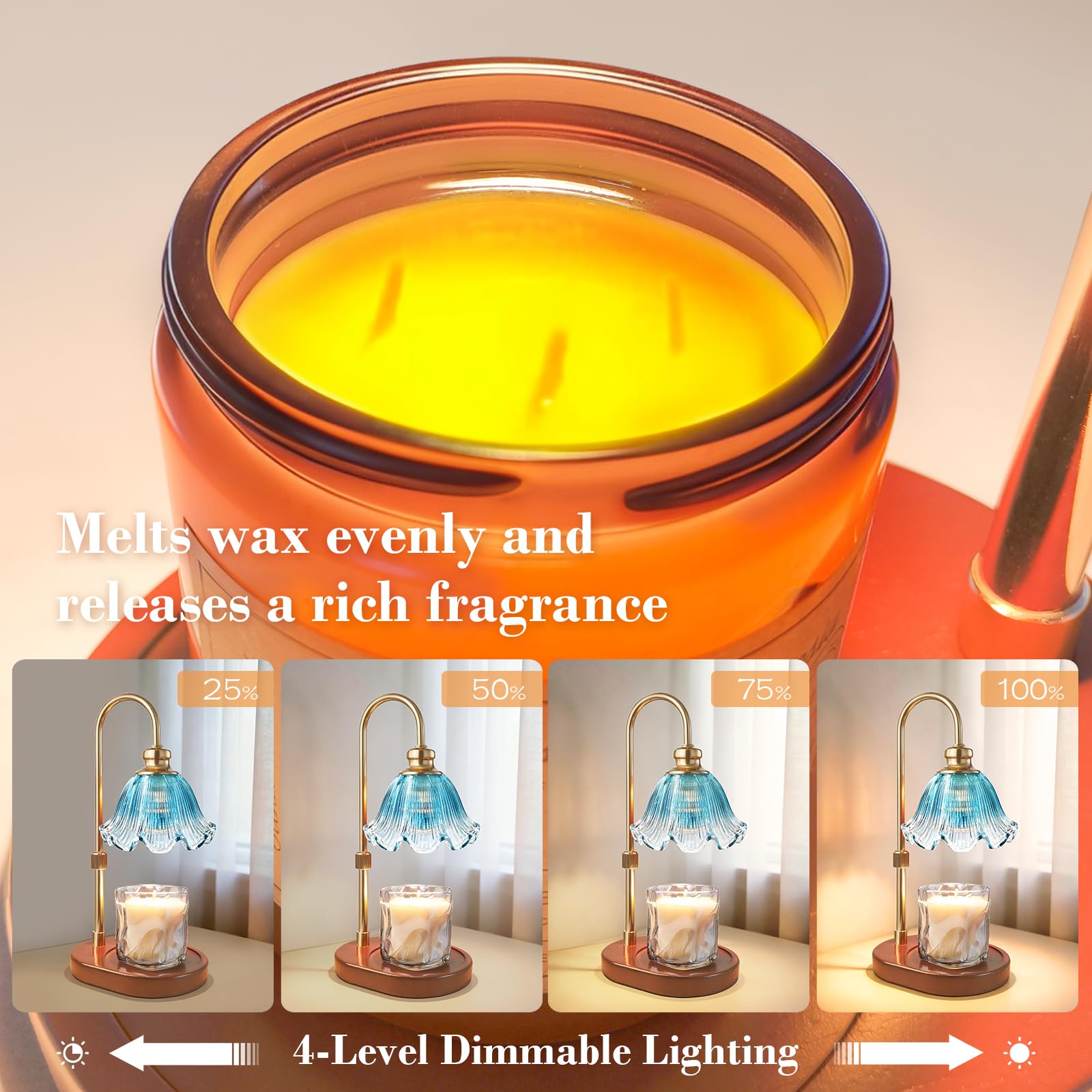 Banbanda candle warmer lamp 8h timer for all-night warmth.