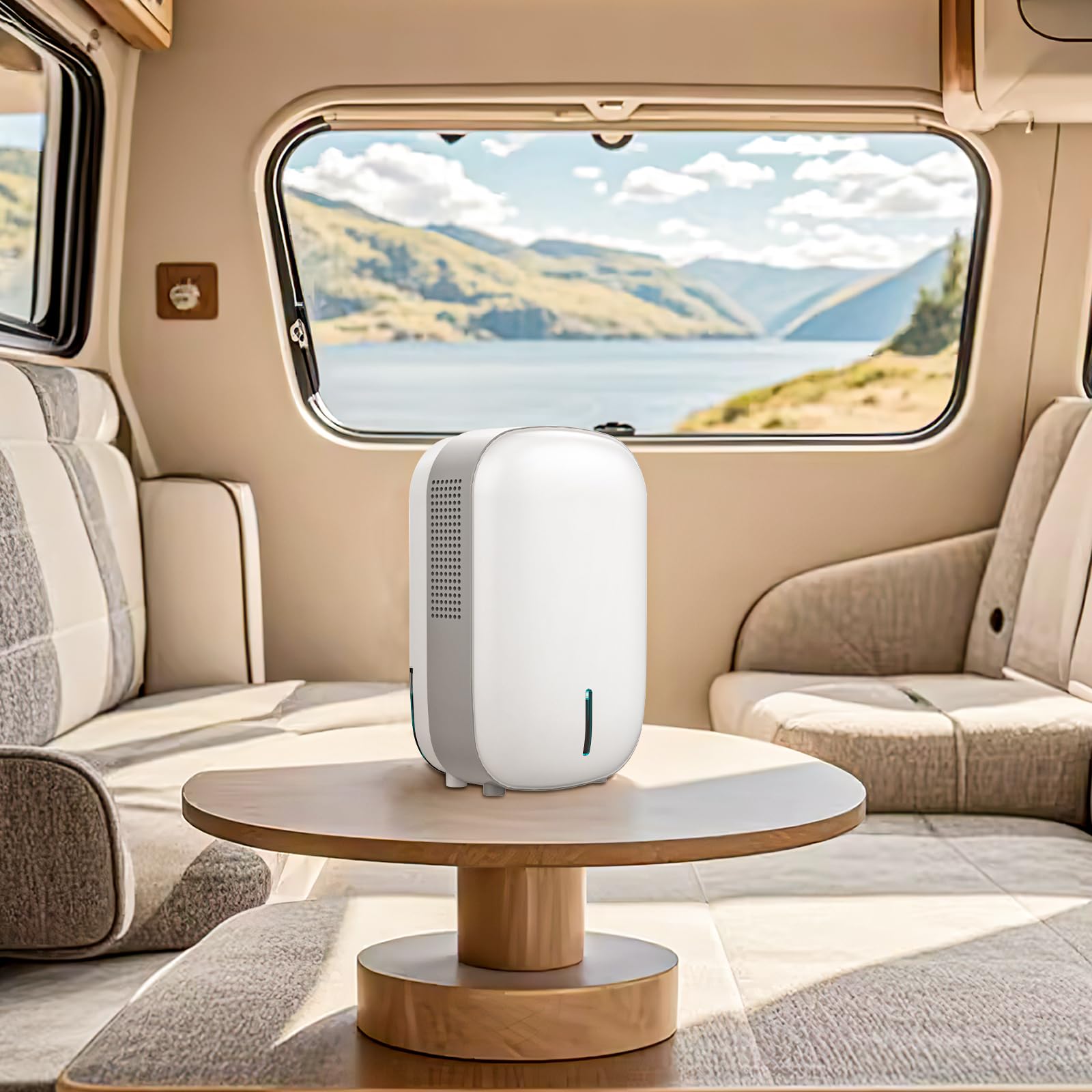 Bangnics Mini Dehumidifier operates quietly for a peaceful room.