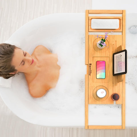 Banlilu bamboo tub caddy makes a thoughtful gift for special occasions.