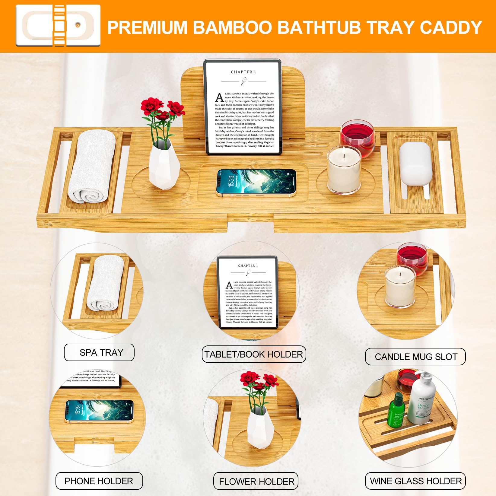 Banlilu tray wine glass holder keeps beverages upright and nearby.