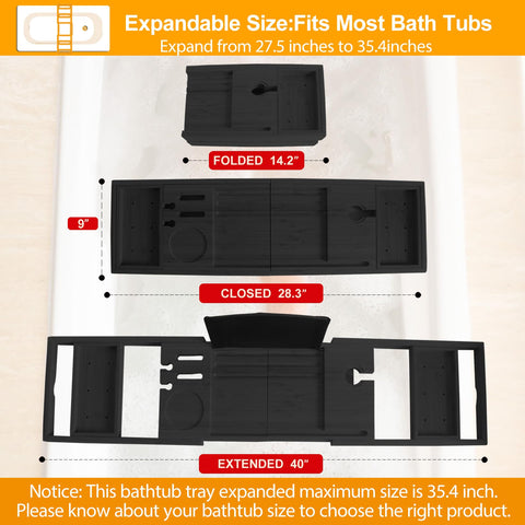 Banlilu non-slip silicone grips keep the tray secure during bath time