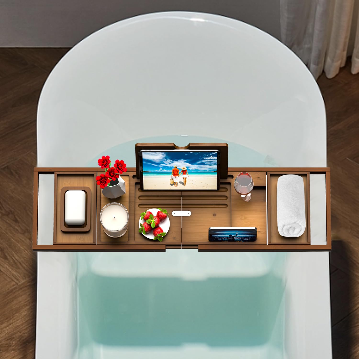 Banlilu foldable bath tray designed for easy storage after use