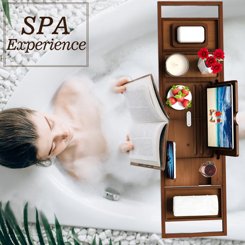 Banlilu non-slip grips keep the caddy steady in the tub