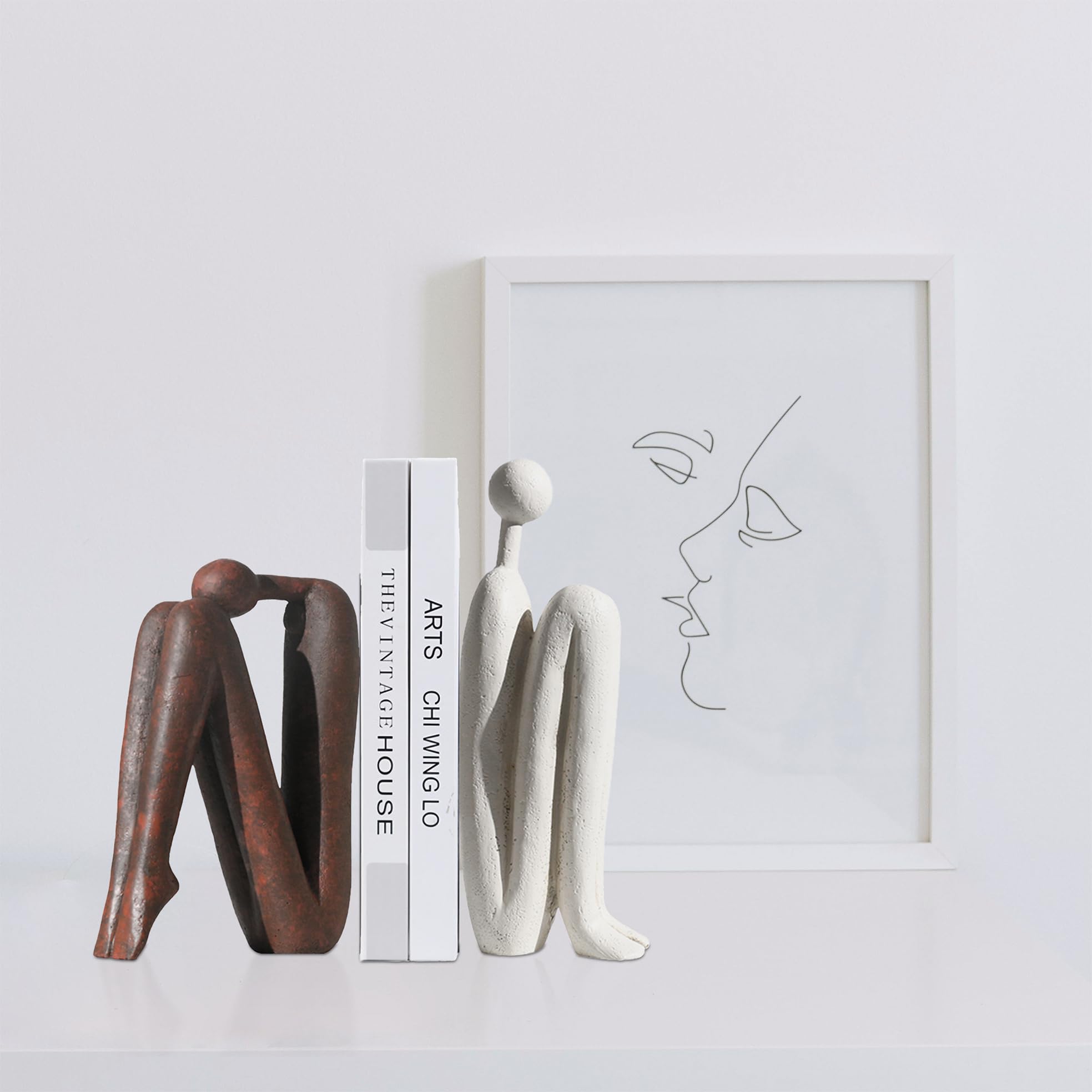 BANOMII thinker bookend makes a thoughtful gift for book lovers