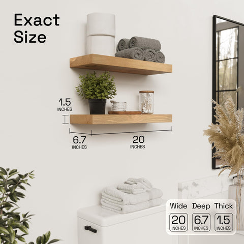 BAOBAB WORKSHOP solid pine wood shelves showcasing natural grain in living spaces.