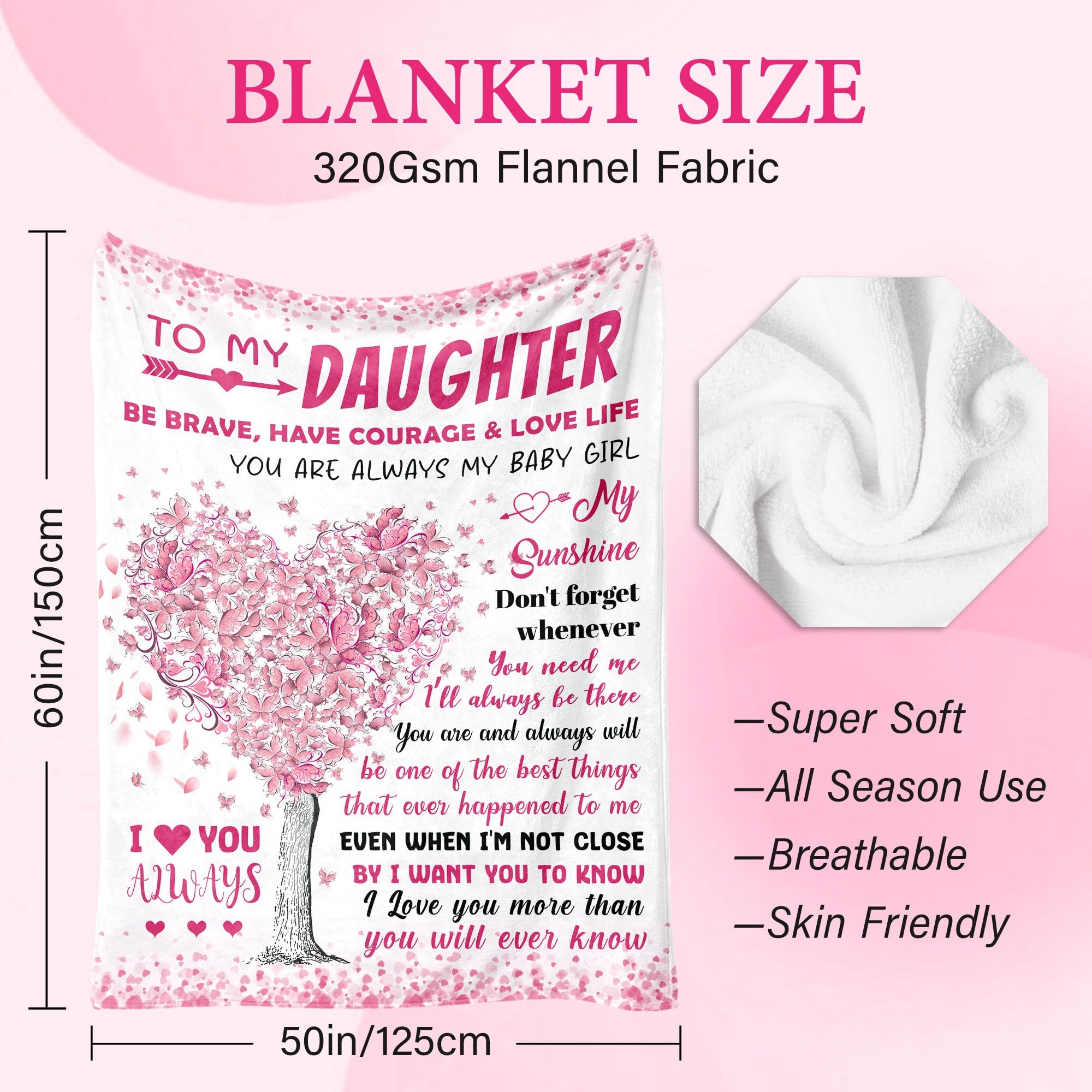 Baoern fast-drying, machine-washable blanket for easy care.