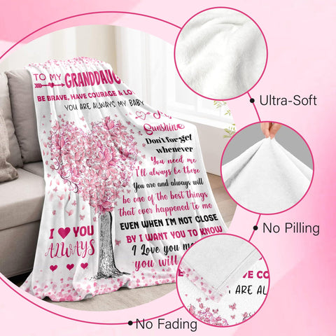 BAOERN Granddaughter blanket gift moment with smiling girl