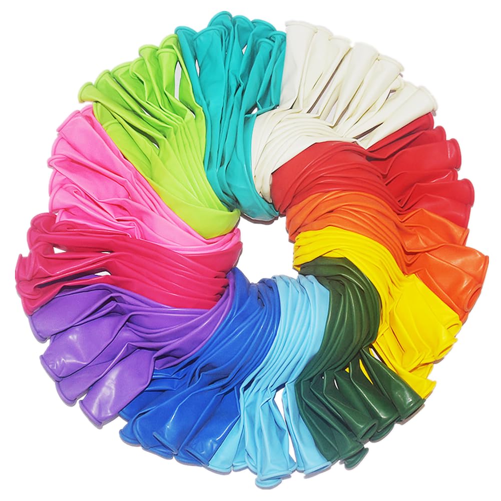 BAOKUANHU rainbow balloons 12 inch closeup for party decor