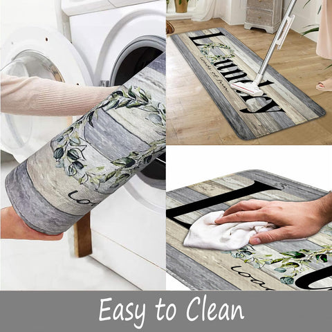 BAOMANYI laundry runner in entryway adds chic floral decor.