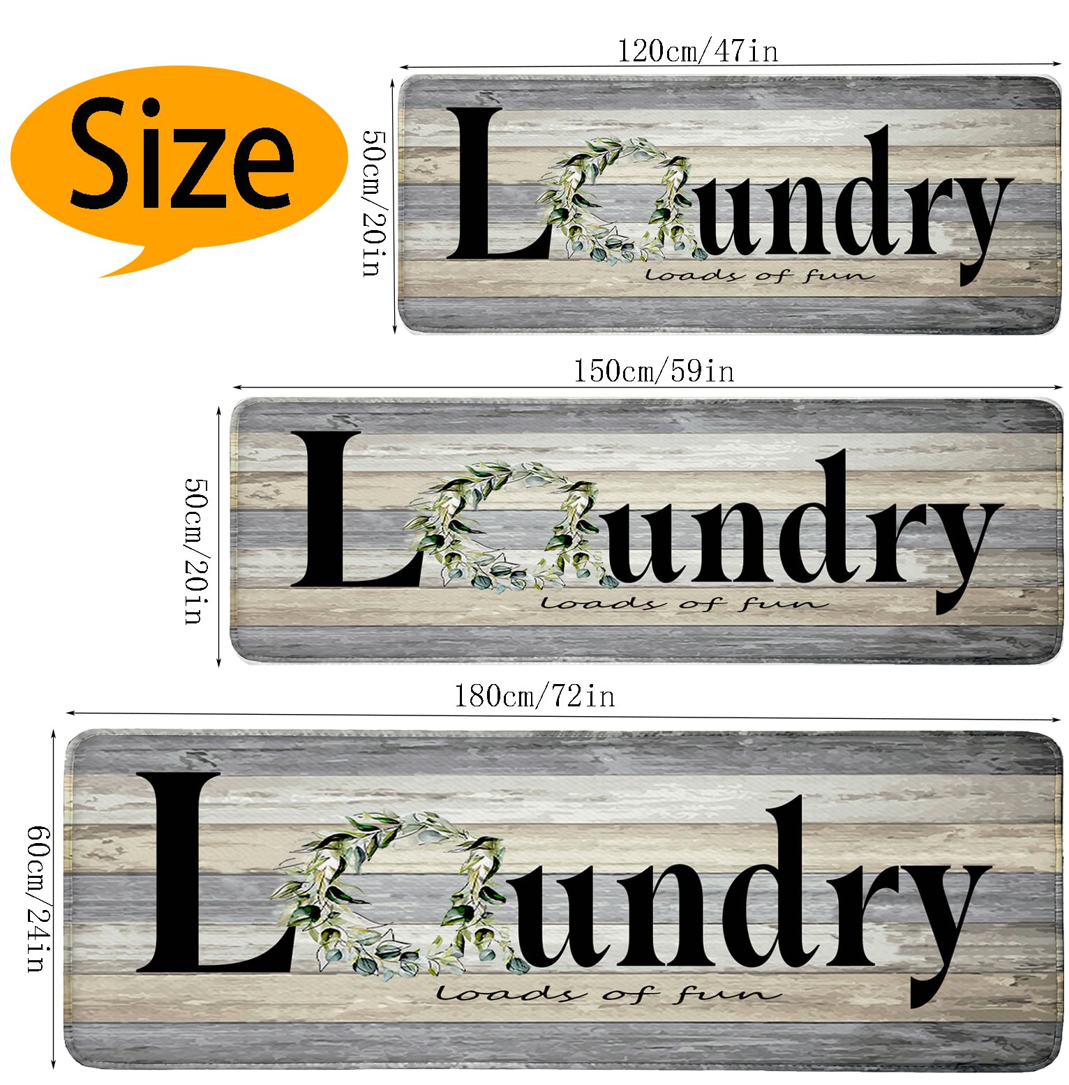 BAOMANYI laundry runner folded-storage option for easy roll-up and transport.