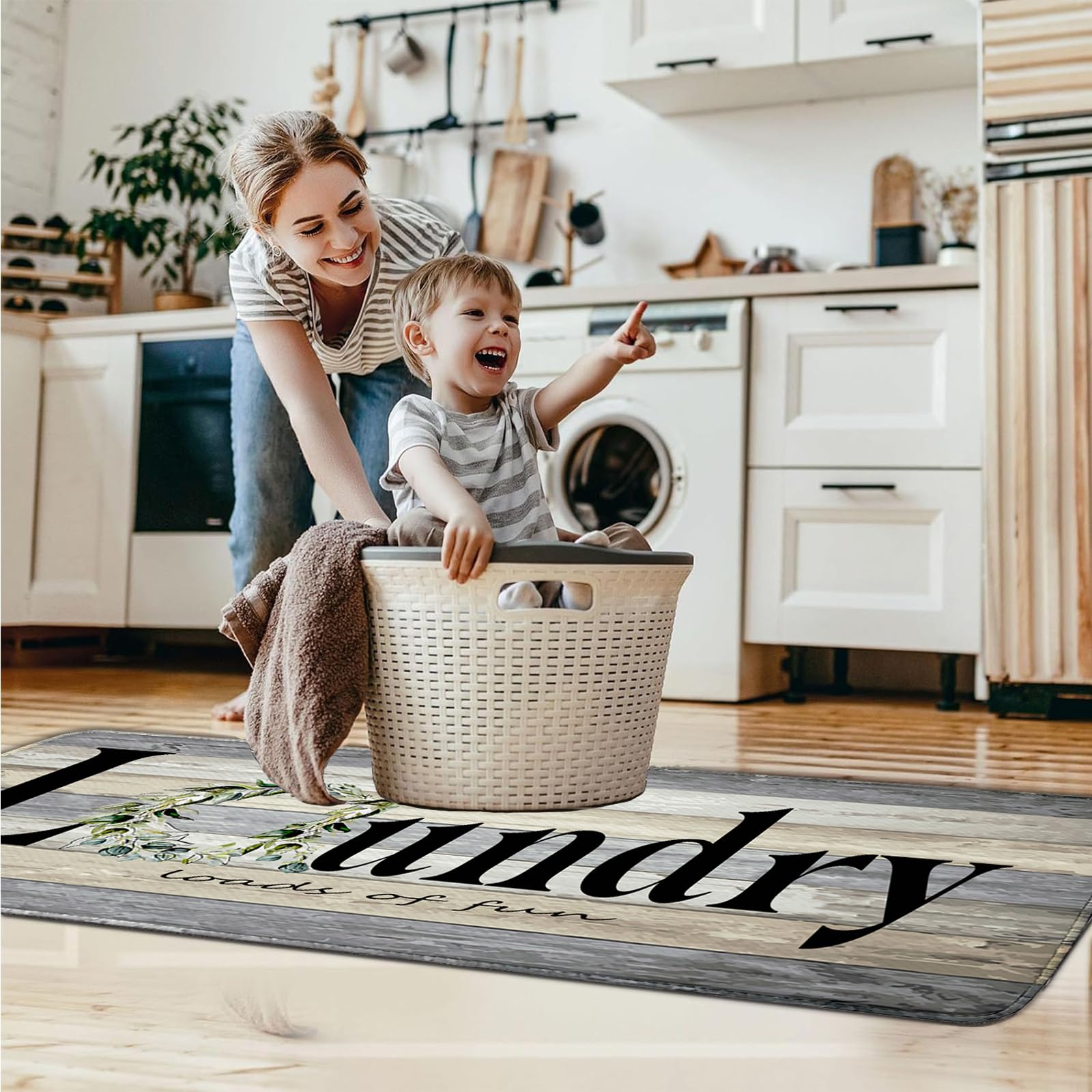 BAOMANYI laundry runner waterproof surface protects against moisture.