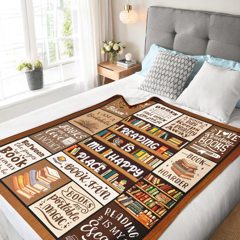 BAOERN Librarian Gift Blanket soft fabric for comfy study breaks.