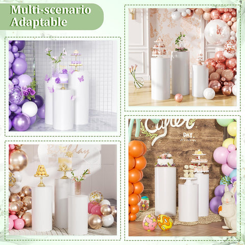 Baotree multipurpose pedestal setup enhances weddings and trade shows.