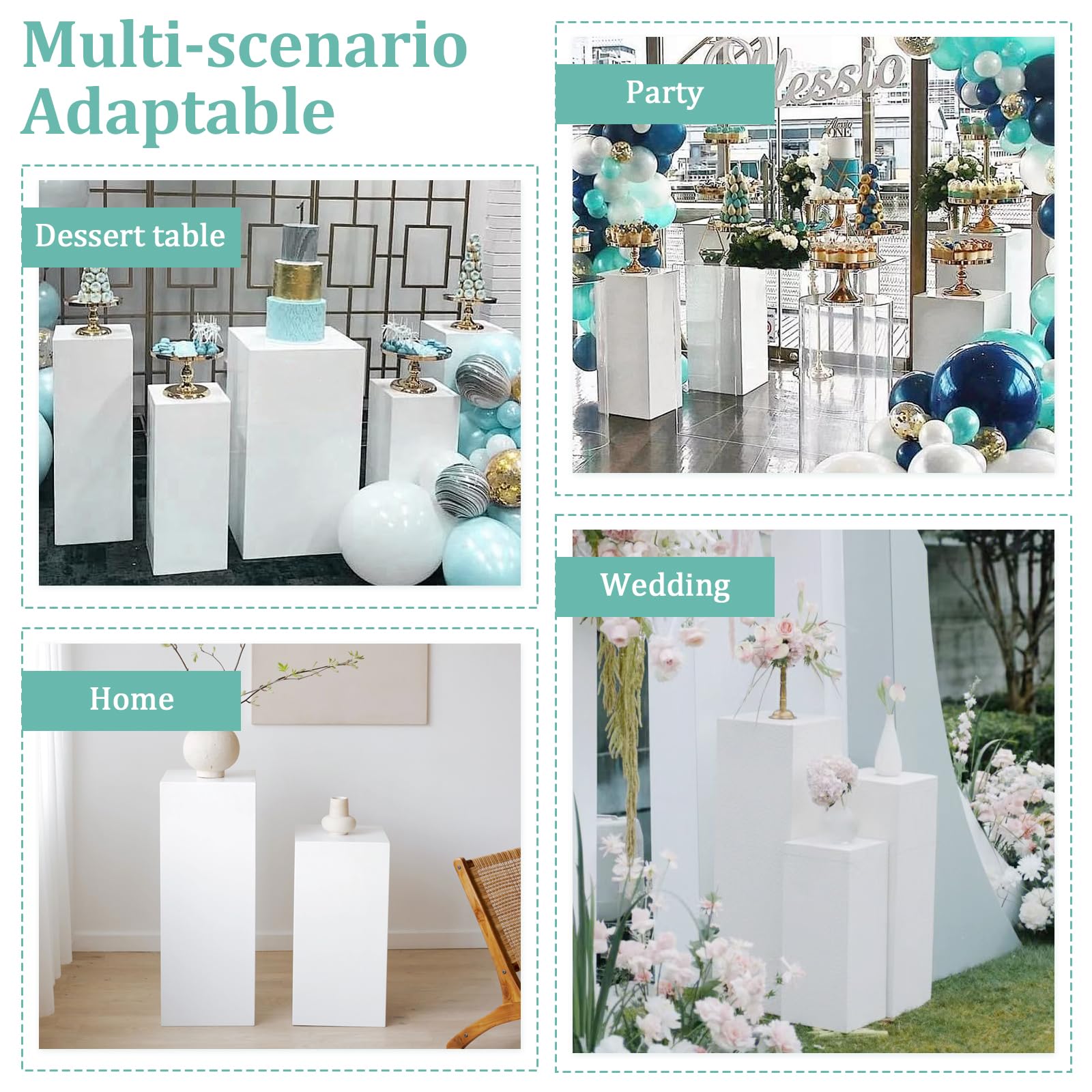 Baotree pedestal stand features no-assembly design for quick setup at venues.