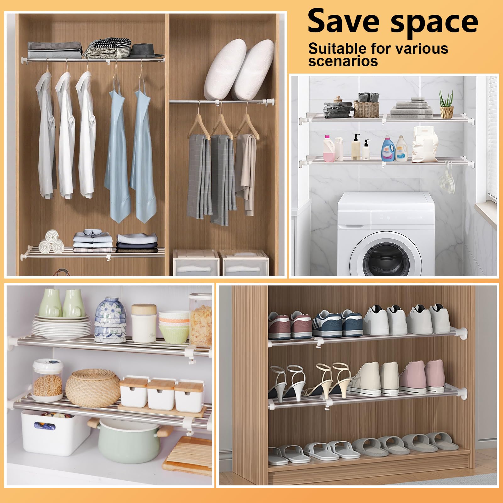 Baoyouni versatile storage use in kitchen, bathroom, or garage.