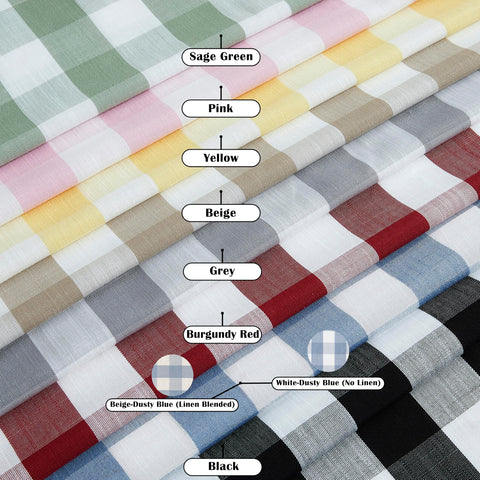 Beige white buffalo plaid texture adds subtle decor without overpowering