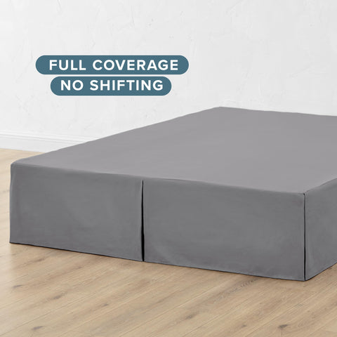 Bare Home bed skirt is easy to care for with cool wash and low tumble dry.