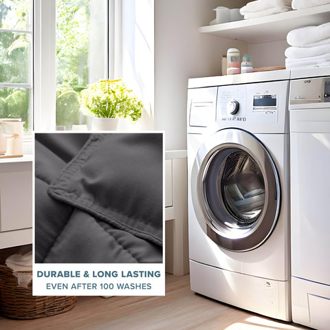 Bare Home easy-care design fits standard or large-capacity washers.