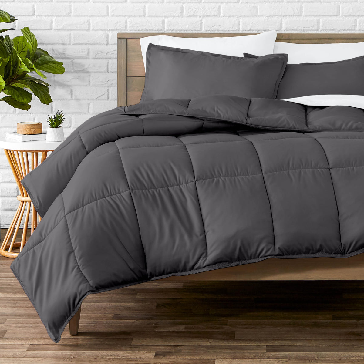 Bare Home Comforter Set Queen ultra-soft down-alternative for cozy nights.
