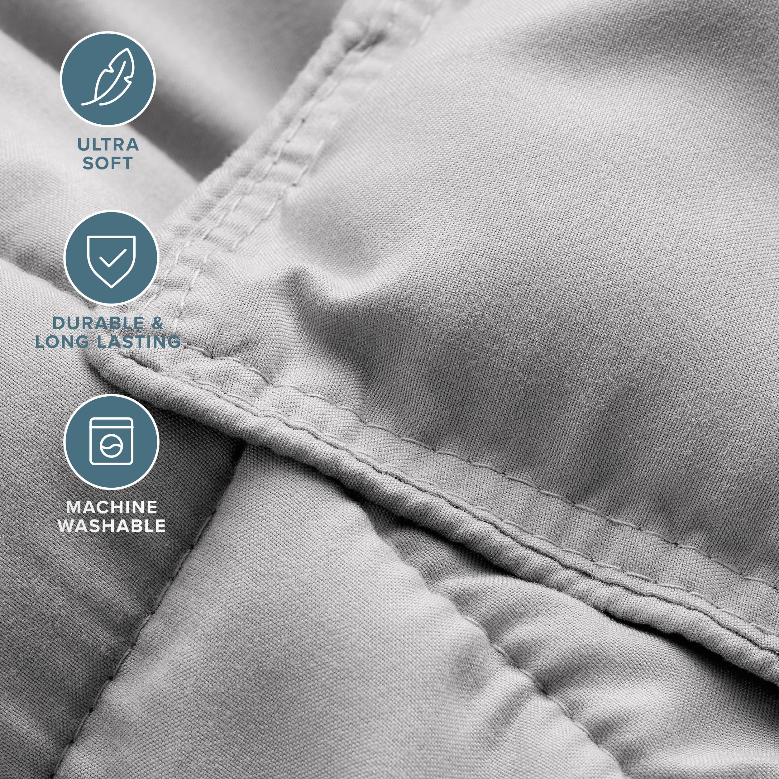 Bare Home shams paired with queen set emphasize coordinated design.