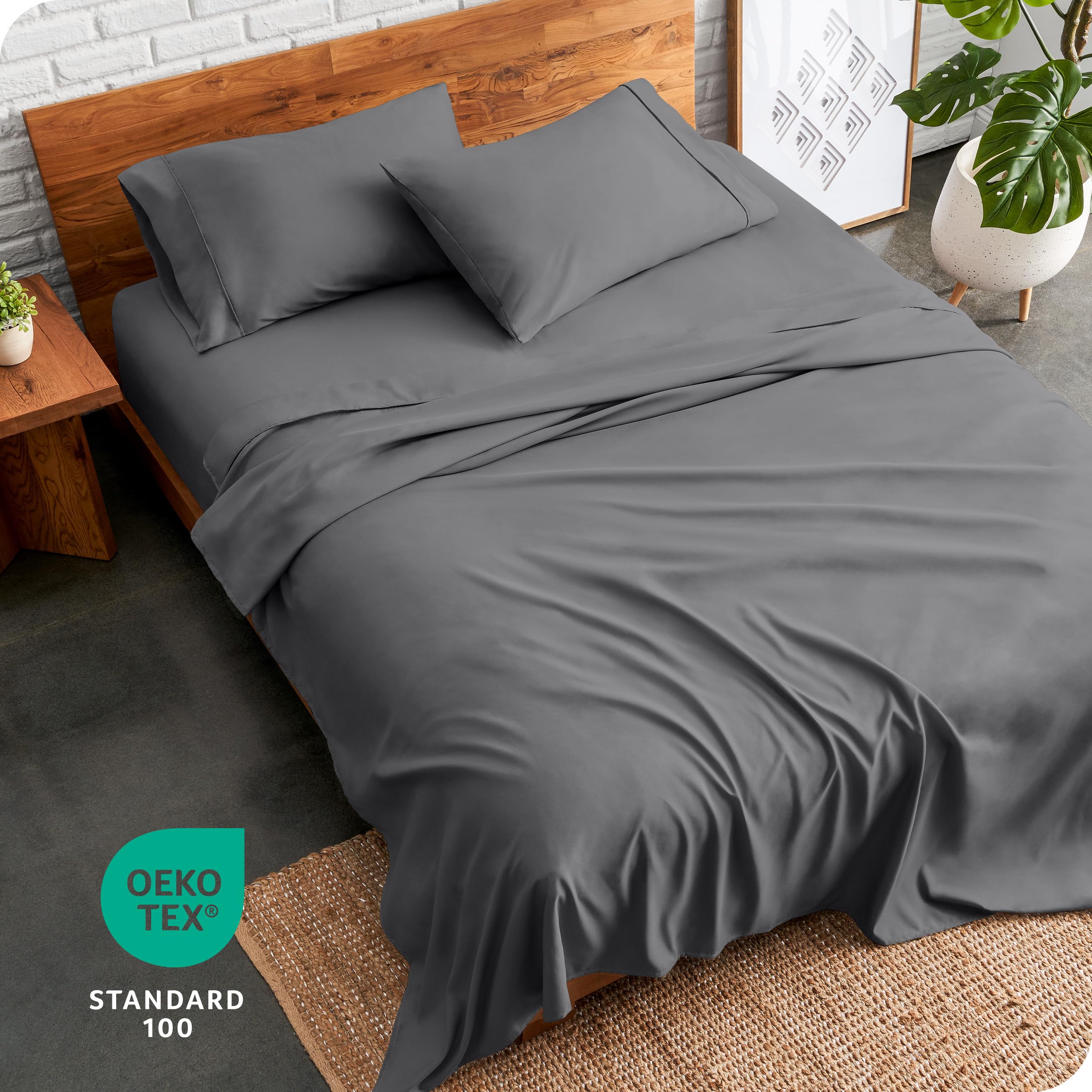 Bare Home easy-care sheets survive machine washing and tumble drying.