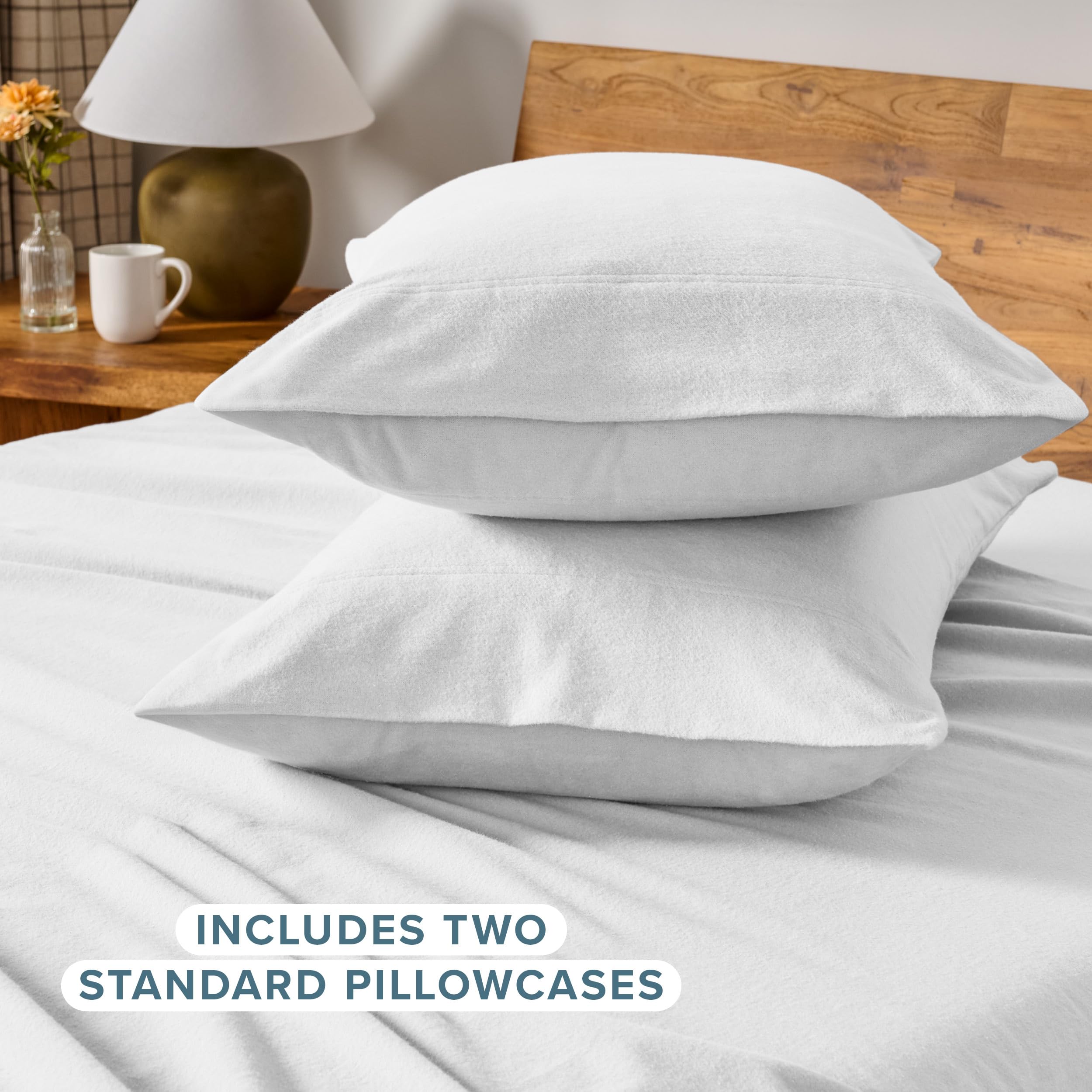 Cozy Bare Home pillowcase offering warmth for a restful night in white.