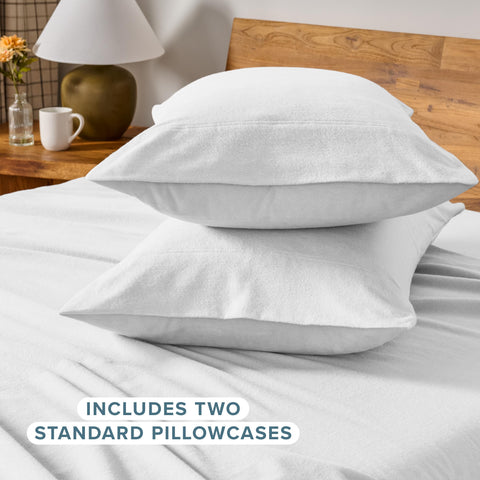 Cozy Bare Home pillowcase offering warmth for a restful night in white.
