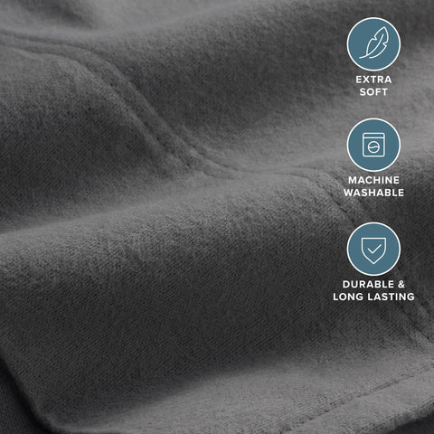 Bare Home flannel pillowcases machine washable for easy care