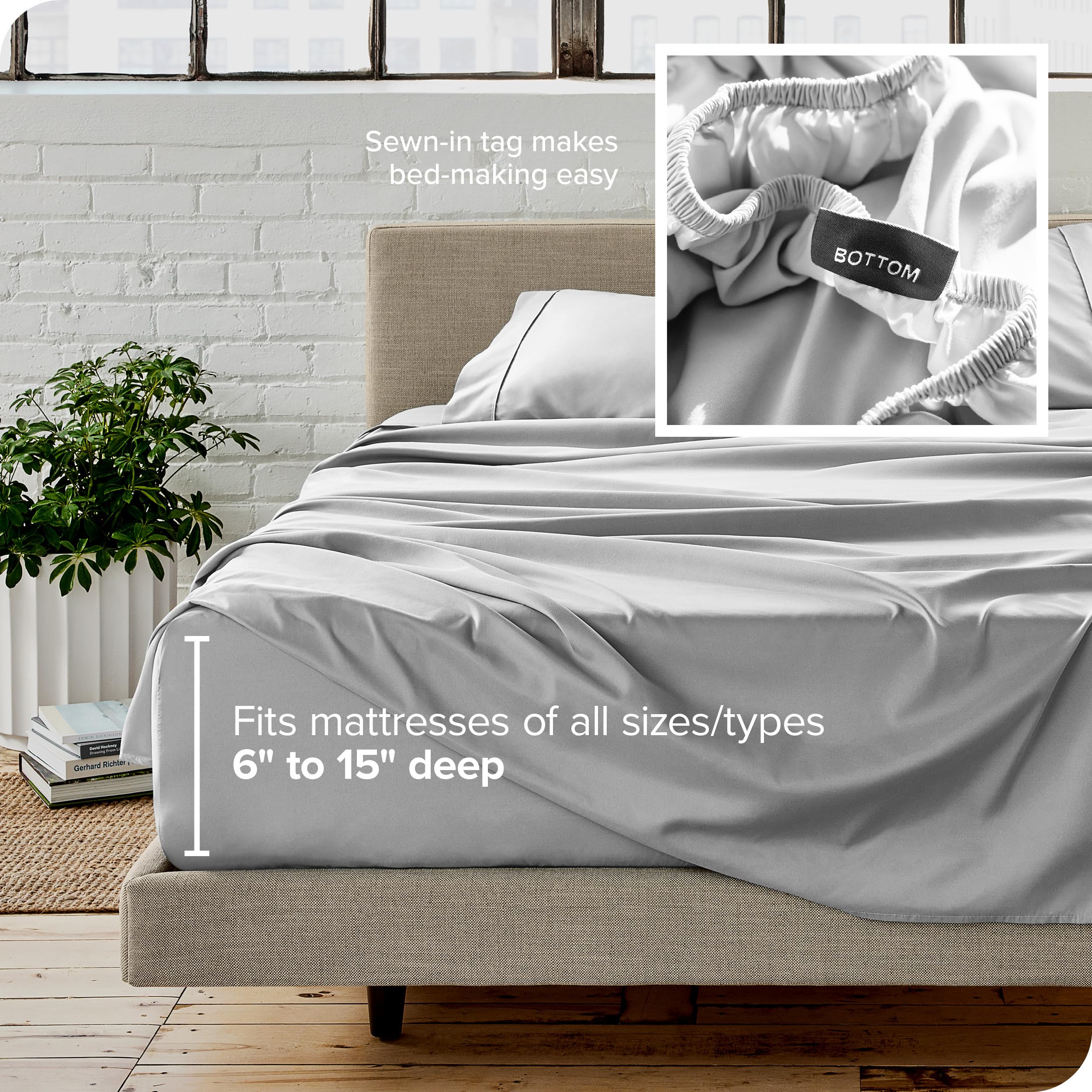 Bare Home hydro-brushed fabric close-up reveals soft, breathable texture