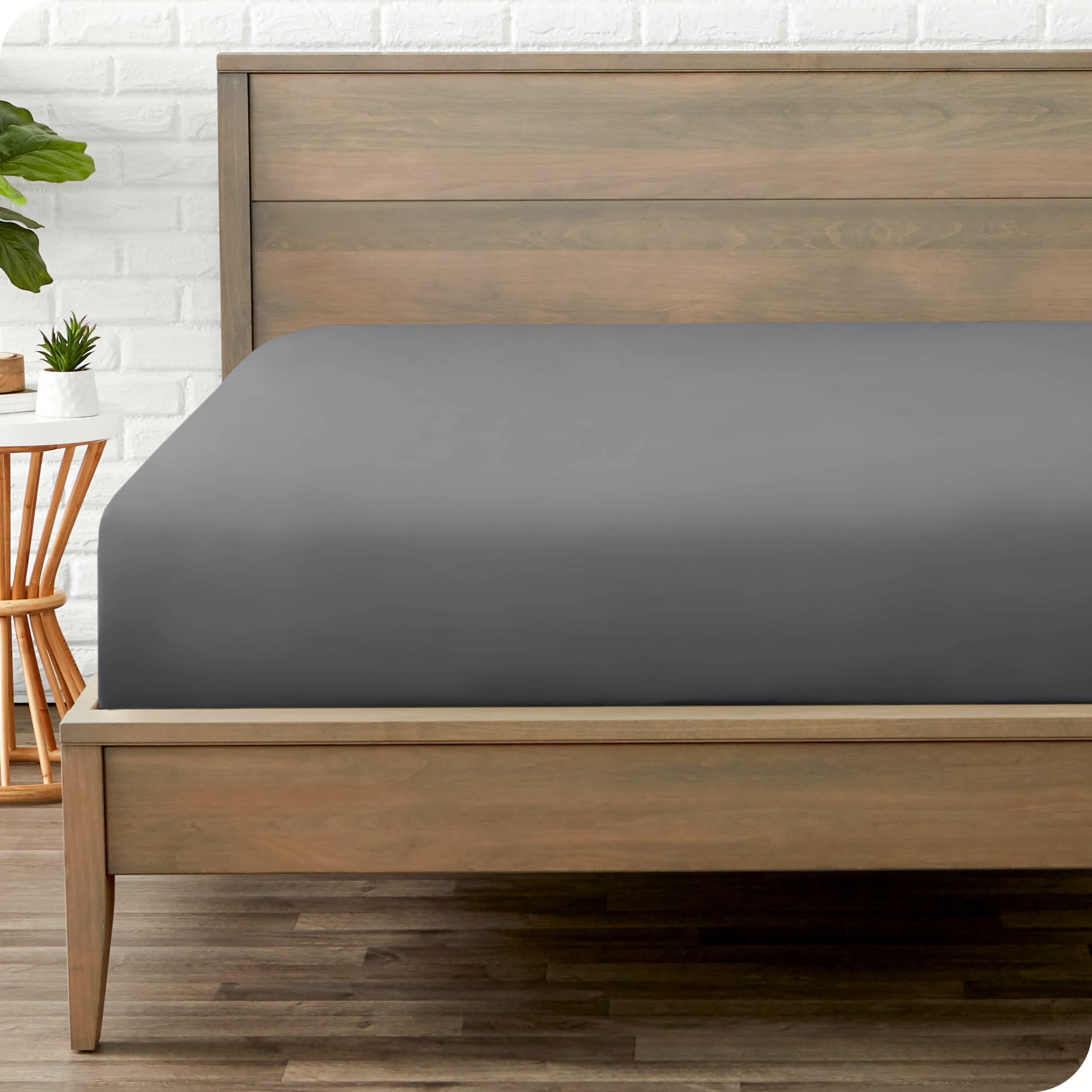 Bare Home king fitted sheet 1800 microfiber ultra-soft for comfortable sleep