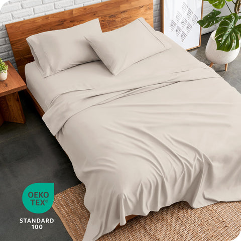 Bare Home king sheet set care instructions for easy washing
